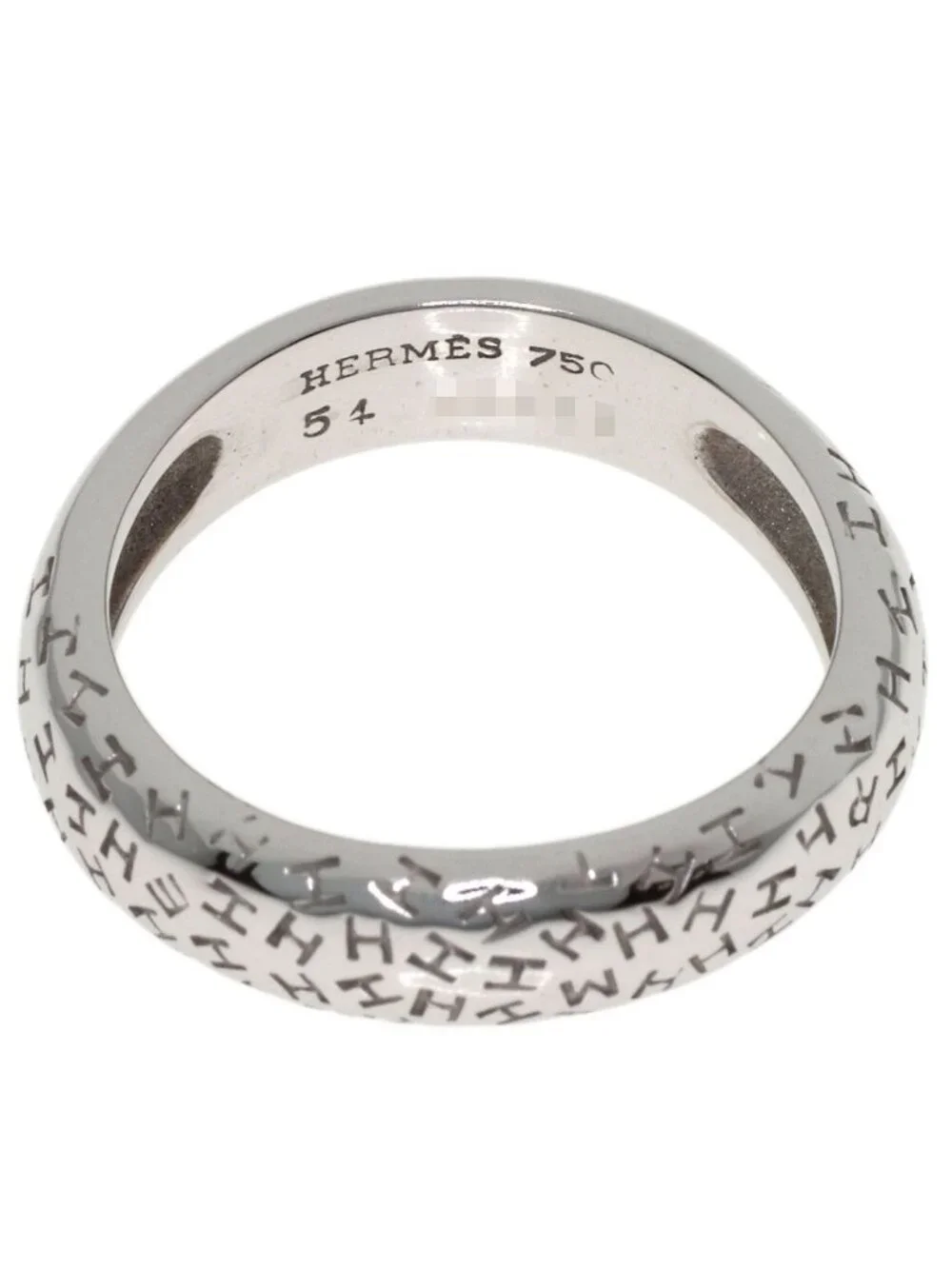 Hermes Toube 54 Ring 18k White Gold